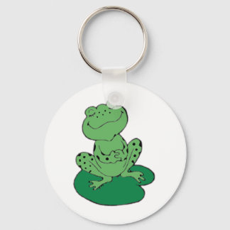 Frog on Lilypad Keychain