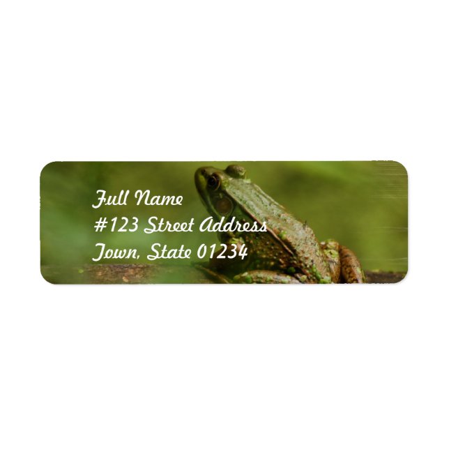 Frog on Log Mailing Labels (Front)