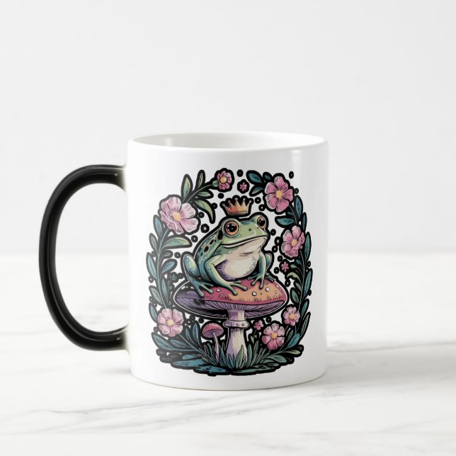 Frog on Mushroom Magic Mug (Left)