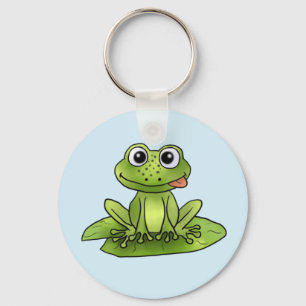 Frog on seerosis   keychain