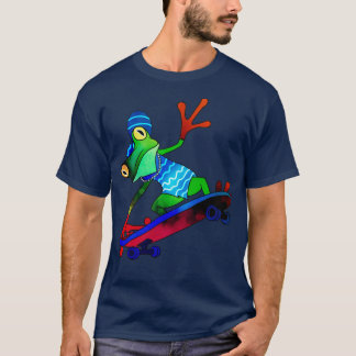 Frog On Skateboard T-Shirt