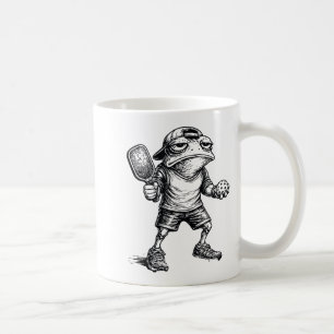 Frog paddleball men women grumpy frog playing coffee mug