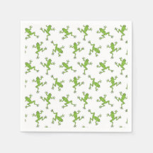 Frog Paper Napkins, Amphibian Party Supplies