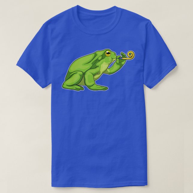 Frog Party Horn T-Shirt (Design Front)