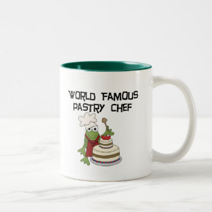 Frog Pastry Chef Tshirts and Gifts Two-Tone Coffee Mug