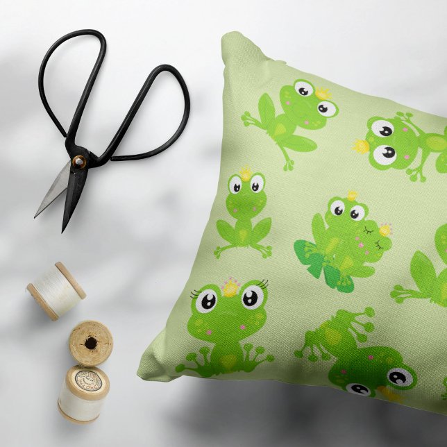 Frog Pattern, Cute Frogs, Green Frogs, Frog Prince Pillowcase (Creator Uploaded)