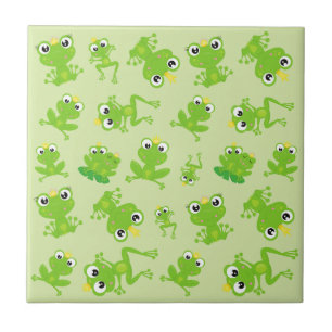 Frog Pattern, Cute Frogs, Green Frogs, Frog Prince Tile