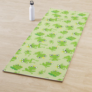 Frog Pattern, Cute Frogs, Green Frogs, Frog Prince Yoga Mat