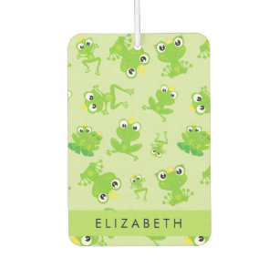 Frog Pattern, Green Frogs, Frog Prince, Your Name Air Freshener