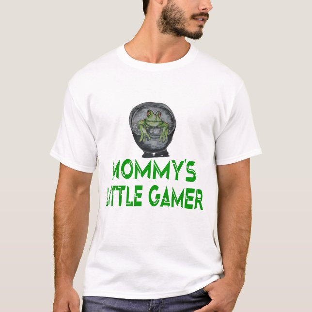 Frog Pepe mommy’s little gamer T-Shirt (Front)