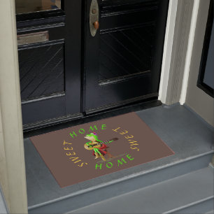 Frog Playing Guitar - Home Sweet Home Doormat