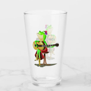 Frog Playing Guitar - Romantic - Love Glass