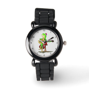 Frog Playing Guitar - Romantic Serenade Watch