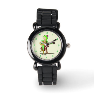 Frog Playing Guitar - Romantic Watch