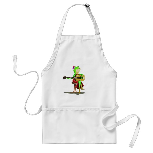 Frog Playing Guitar Standard Apron (Front)