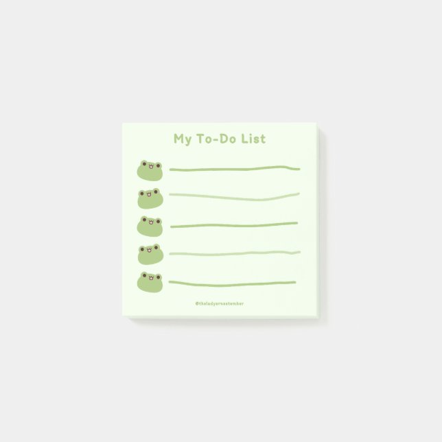 Frog Post-it Notes (Front)