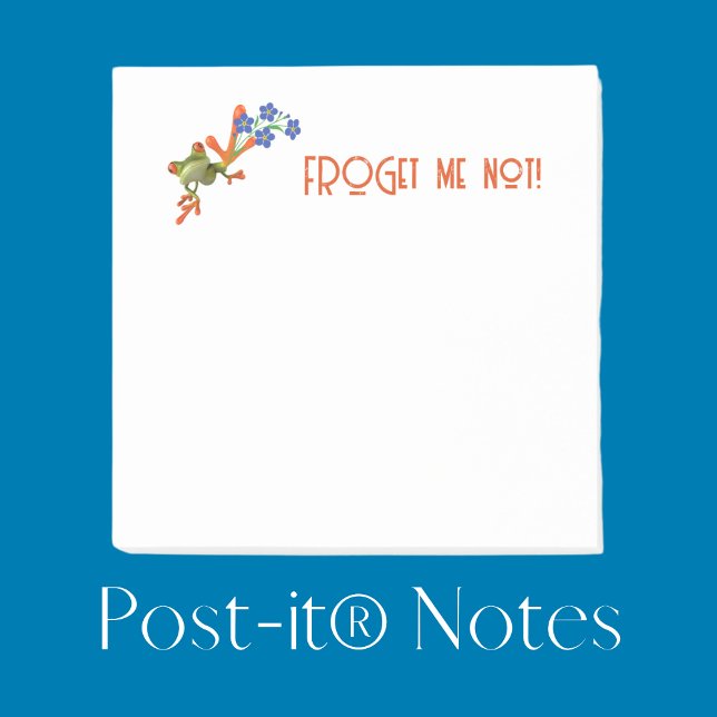 Frog Post-it® Notes "FROG me not!" (Créateur téléchargé)