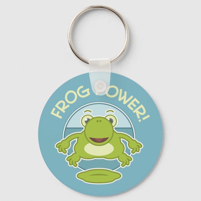Frog Power Keychain (Front)