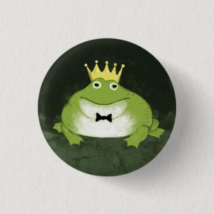 Frog Prince 1 Inch Round Button
