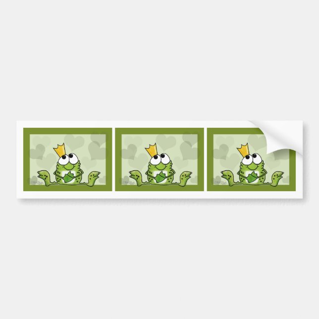 Frog Prince Bumper Sticker (Front)
