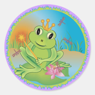 Frog Prince Classic Round Sticker