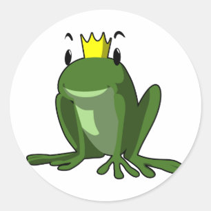 Frog Prince Classic Round Sticker