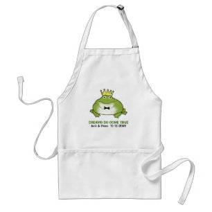 Frog Prince - Cute Toad with Customizable Text Standard Apron