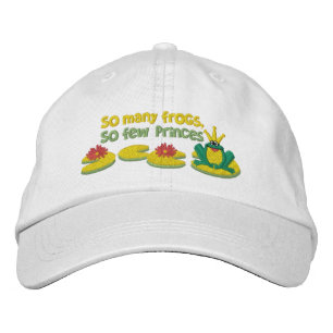 Frog Prince Embroidered Hat