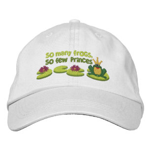 Frog Prince Embroidered Hat