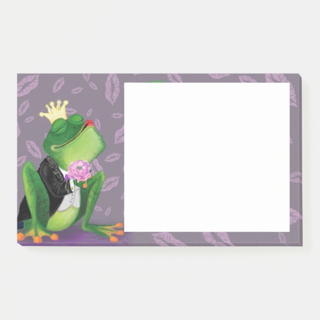Frog Prince Funny Post it Notes (Front)