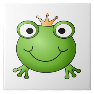 Frog Prince. Happy Frog. Tile