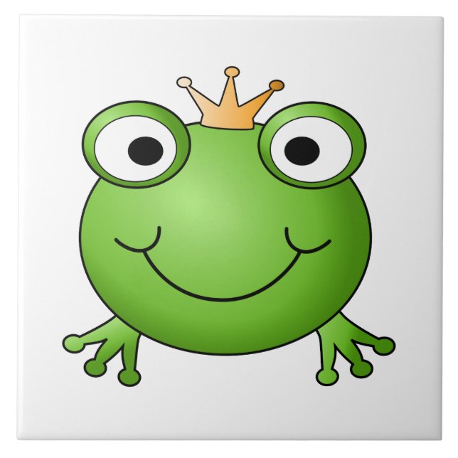 Frog Prince. Happy Frog. Tile (Front)