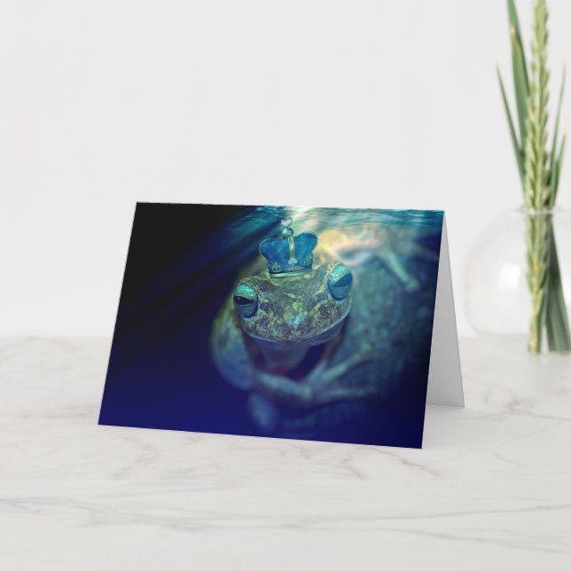 Frog Prince Holiday Card (Front)