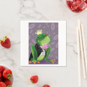 Frog Prince - Kiss Me - Funny Napkin