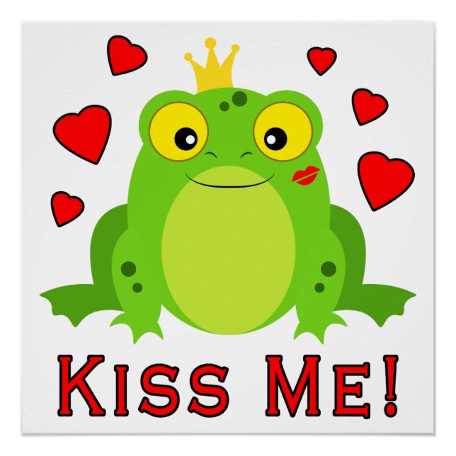 Frog Prince Kiss Me Poster (Front)