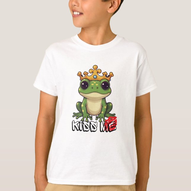 Frog Prince, Kiss me T-Shirt (Front)