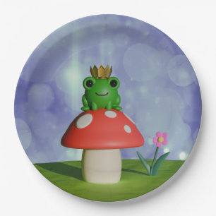 Frog Prince Paper Plate