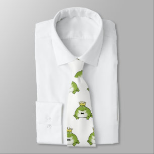 Frog Prince Pattern Royal Wedding Novelty Tie