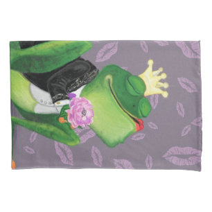 Frog Prince Pillow Case Gift Kiss - Funny