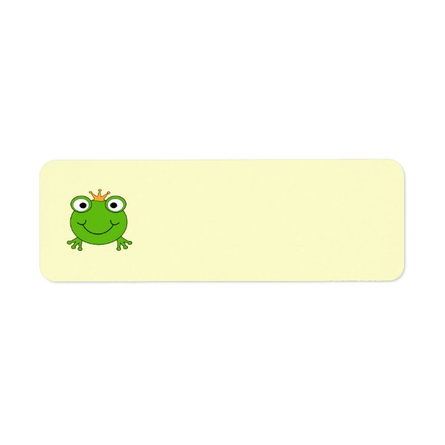 Frog Prince. Smiling Frog with a Crown. (Front)