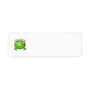 Frog Prince. Smiling Frog with a Crown.
