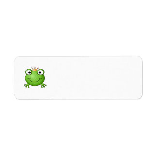 Frog Prince. Smiling Frog with a Crown.