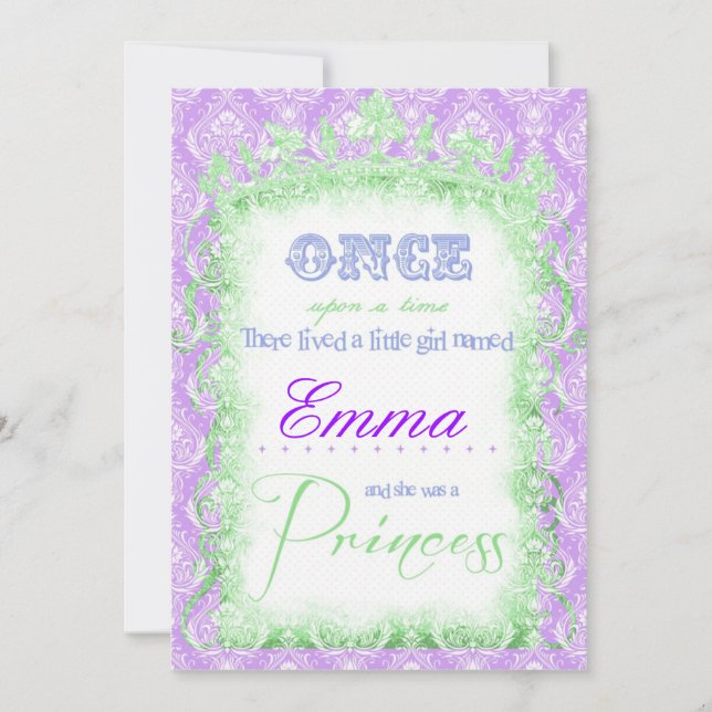 Frog Princess Invitations (Front)
