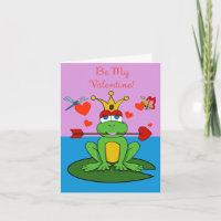 Frog Princess Valentines' Day card