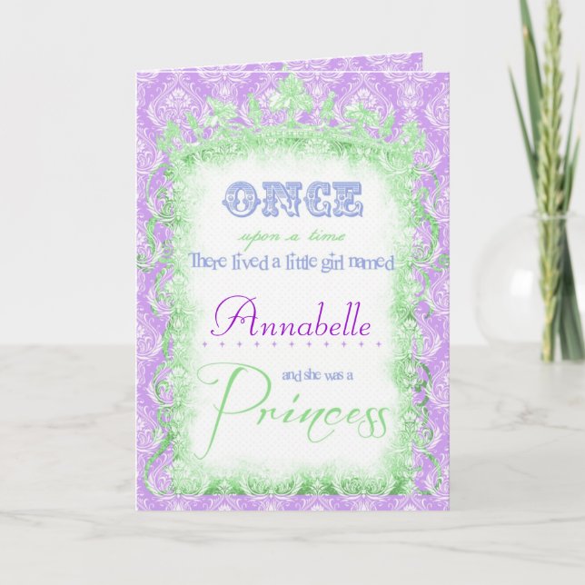 Frog Princesse invitation photo d'anniversaire (Devant)