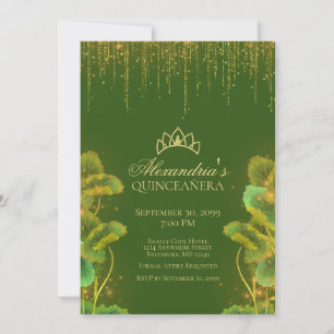 Frog Princesse Quinceanera Invitation