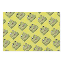 Frog print wrapping paper