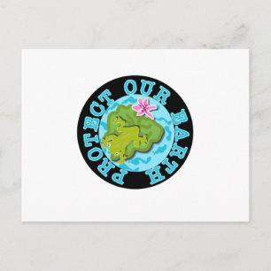 Frog Protect Our Earth Postcard
