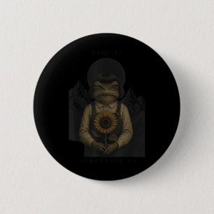 Frog Rage Is Consuming Me Sarcastic Meme Funny 2 Inch Round Button