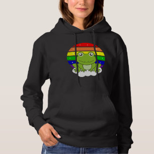 Frog Rainbow Glitter Kawaii Frogs Hoodie